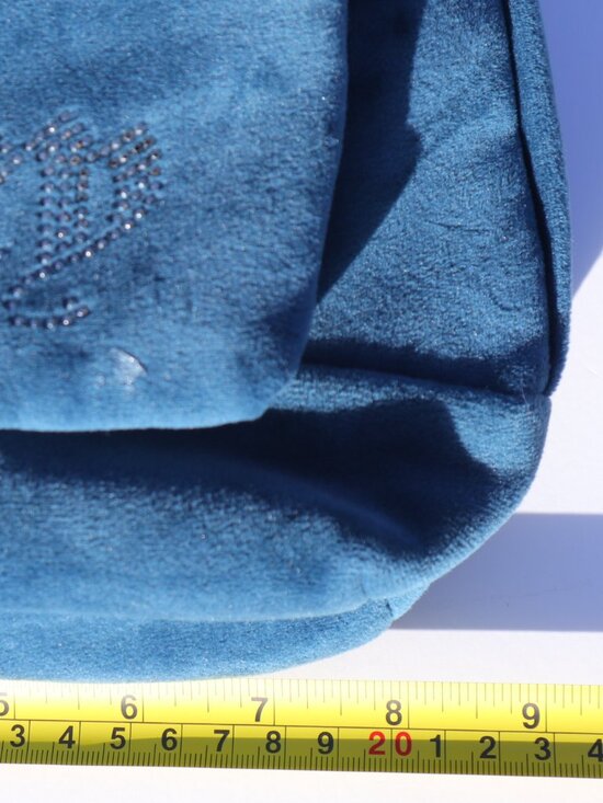 Juicy Couture Teal Velvet Mini Backpack with Crystal Logo main image 9